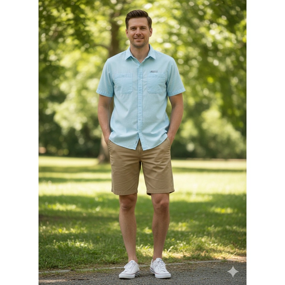 Columbia‎ Washed Out Shorts Khaki Size 42 Regular 10 Inch Inseam